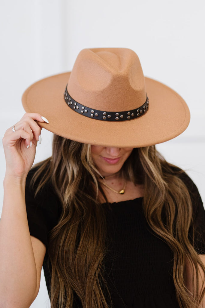 Fame Take a Stroll Studded Fedora - Belle Donne Clothing & Accessories