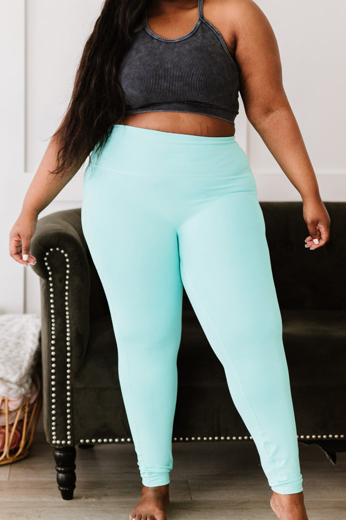 Zenana On Your Mark Full Size Run High Waisted Active Leggings - Belle Donne Clothing & Accessories