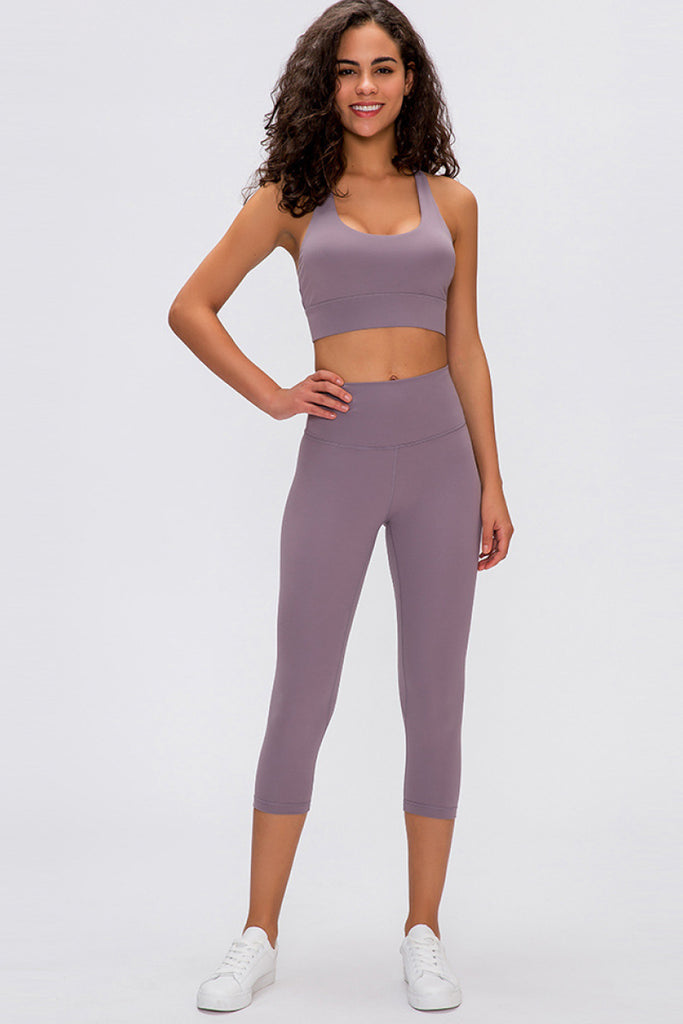 Double Sided Sanded Cropped Running Pants - Belle Donne Clothing & Accessories