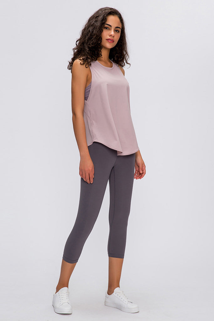 Double Sided Sanded Cropped Running Pants - Belle Donne Clothing & Accessories