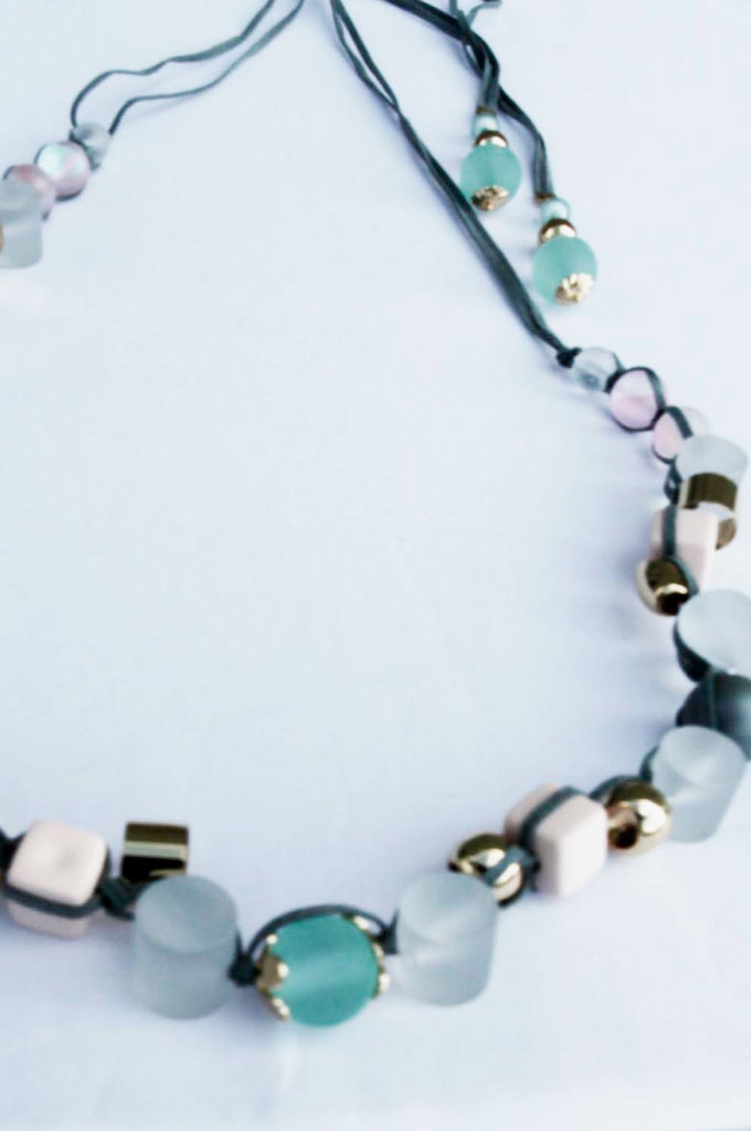 Multicolor Beaded Necklace - Belle Donne Clothing & Accessories