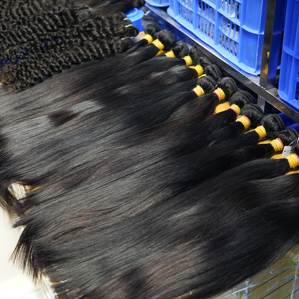 Wholesale Mink Brazilian Human Hair Bundles And Closure Cuticle Aligned Hair Raw Virgin Hair Extension Vendors - Belle Donne Clothing & Accessories