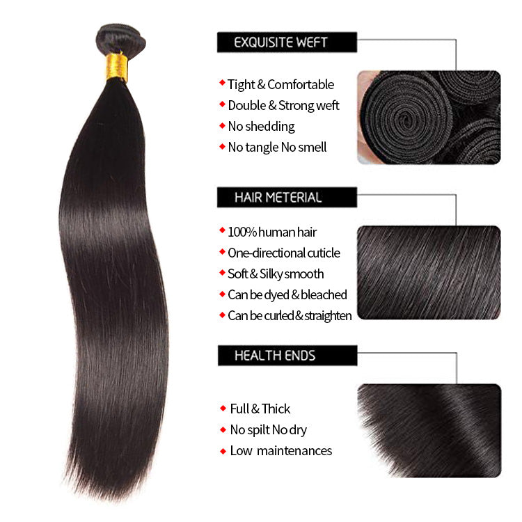 Wholesale Mink Brazilian Human Hair Bundles And Closure Cuticle Aligned Hair Raw Virgin Hair Extension Vendors - Belle Donne Clothing & Accessories