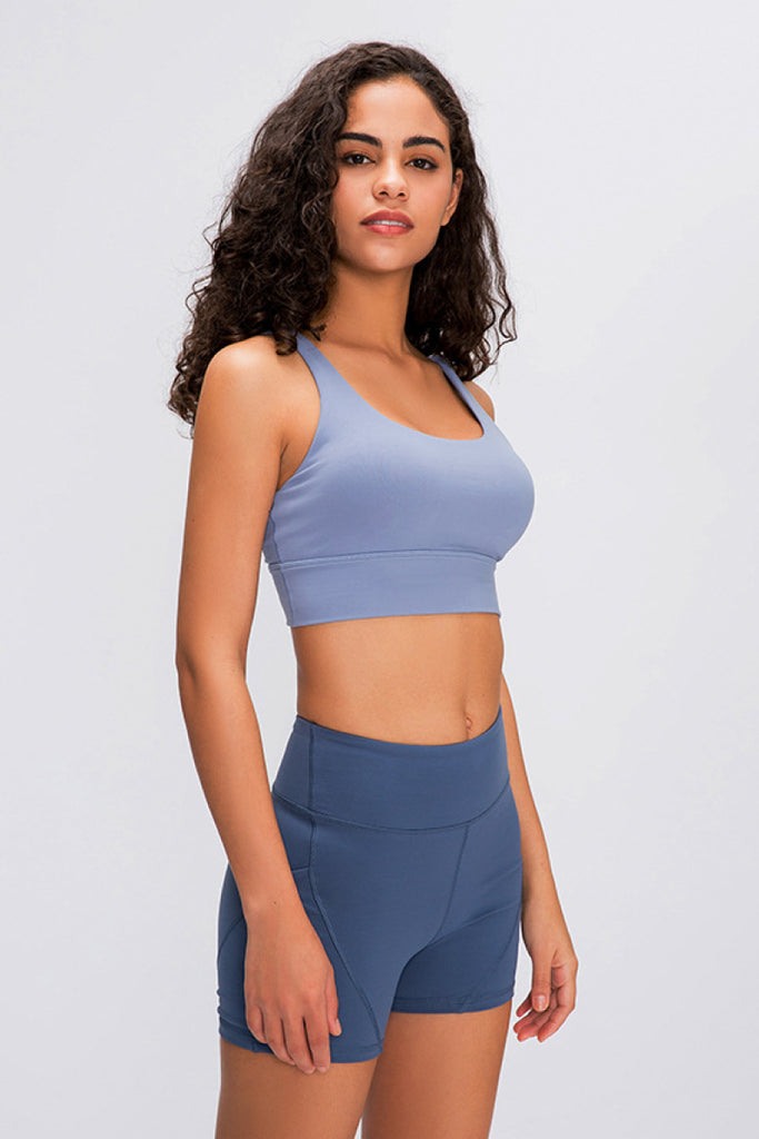 Double X Sports Bra - Basic Colors - Belle Donne Clothing & Accessories