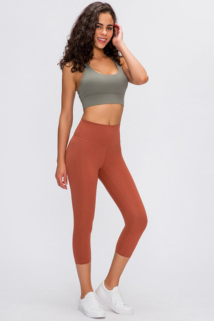 Double Sided Sanded Cropped Running Pants - Belle Donne Clothing & Accessories