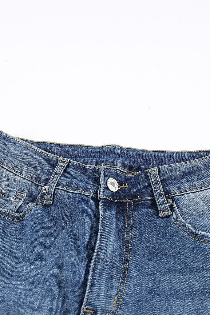 High Waist Flare Jeans with Pockets - Belle Donne Clothing & Accessories