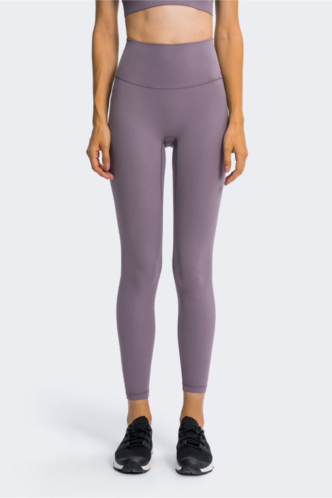 High Rise Ankle Length Yoga Leggings - Belle Donne Clothing & Accessories